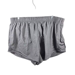 Nike Running Shorts Grey Dri-FIT Mesh Panel Athletic - Womens 1X
